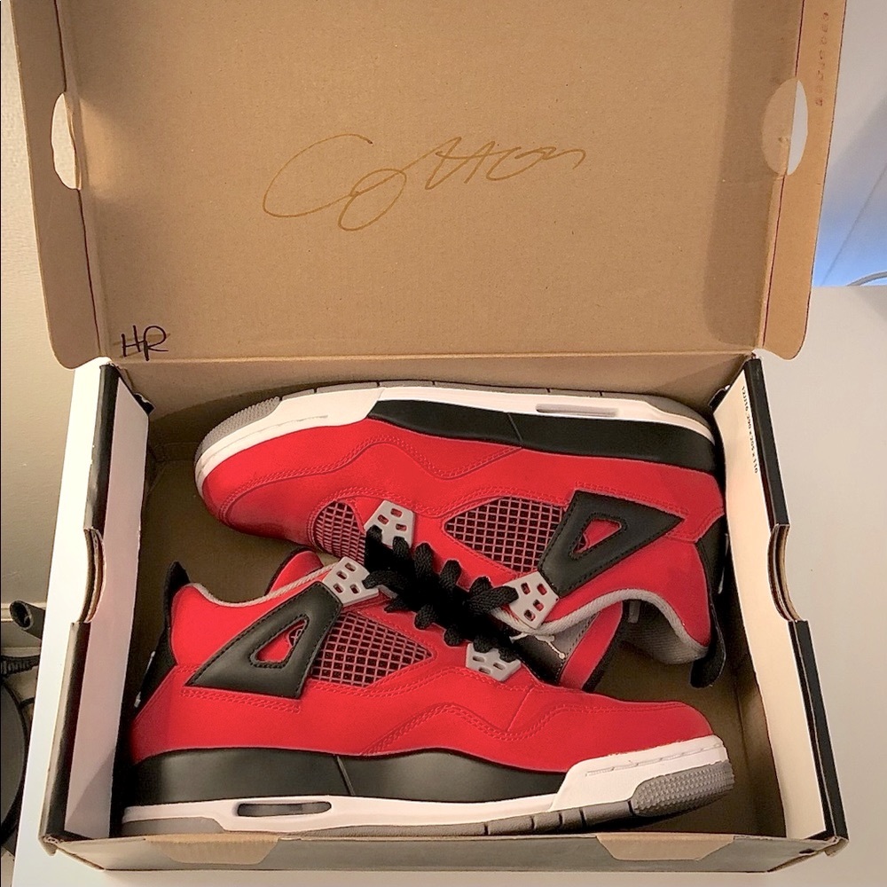 NWB Air Jordan 4 Retro GS Toro Bravo’s - size 5.5Y